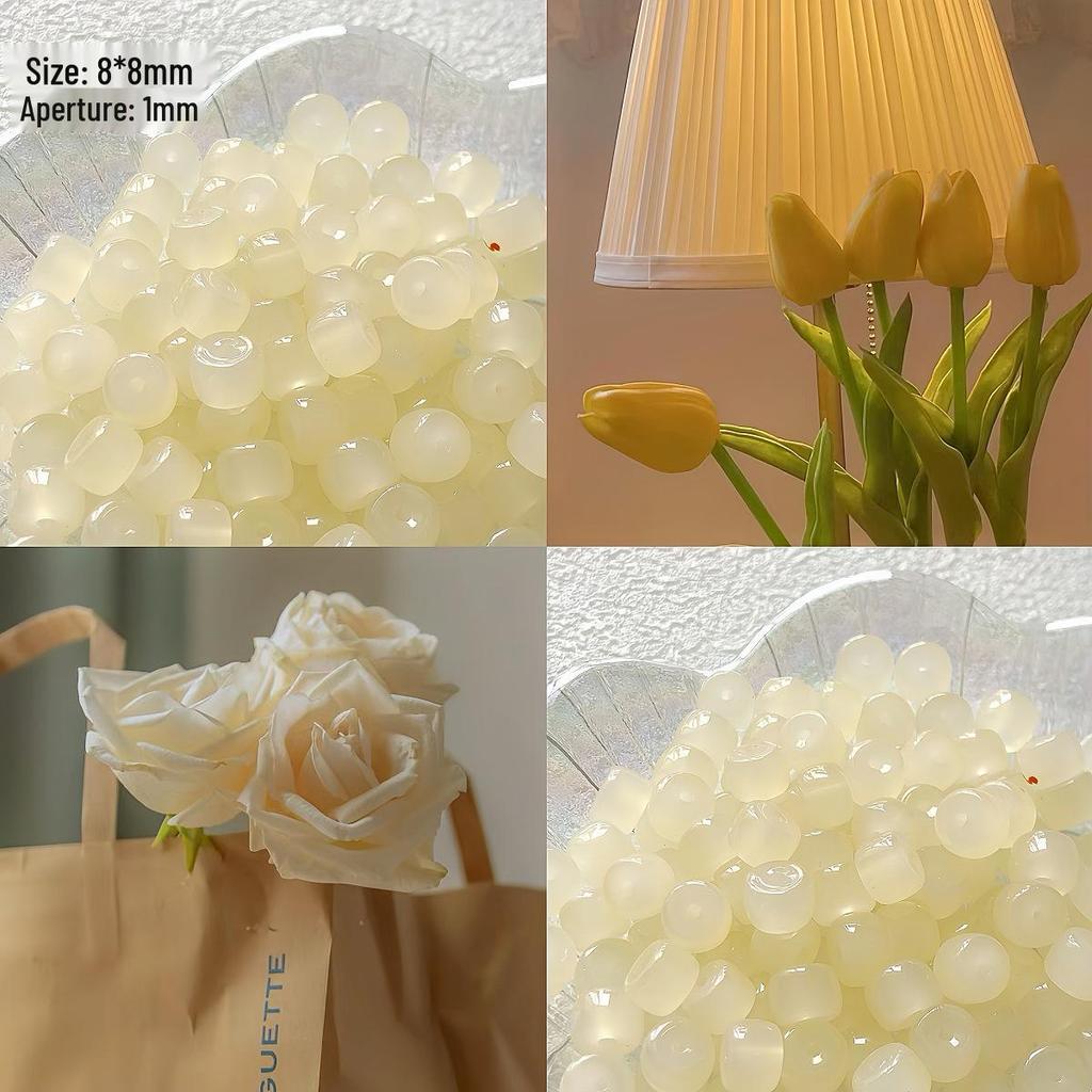 Frühlingskollektion: 8mm Lampwork-Perlen zum Basteln von Schmuck & Armbändern