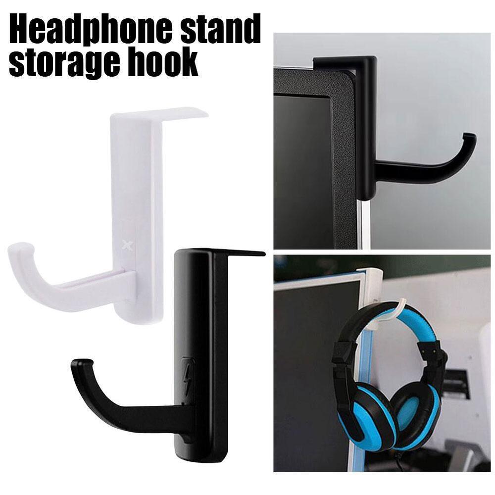 thumbnail image 2 of Headphones Stand Universal Headphone Stand Wood Headset Holder Hanger Wall-mounted Headphone Hook Hangers Wood 2 of 9