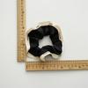 French Elegant  Korean Style Fashion Letter Ribbon Edge Elastic Scrunchies Satin Hair Ties Scrunchi for Women Girls