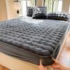 Winter Warm Plush Fitted Sheet Mattress Cover Fluffy Faux Rabbit Fur Bed Protector with Elastic Band for Home Hotel Drap De Lit