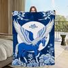 Arte caldo morbido lusso peluche marca Coperta alla moda per divano soggiorno ufficio LOGO camera da letto regalo da viaggio Flanella H-Her-mesES