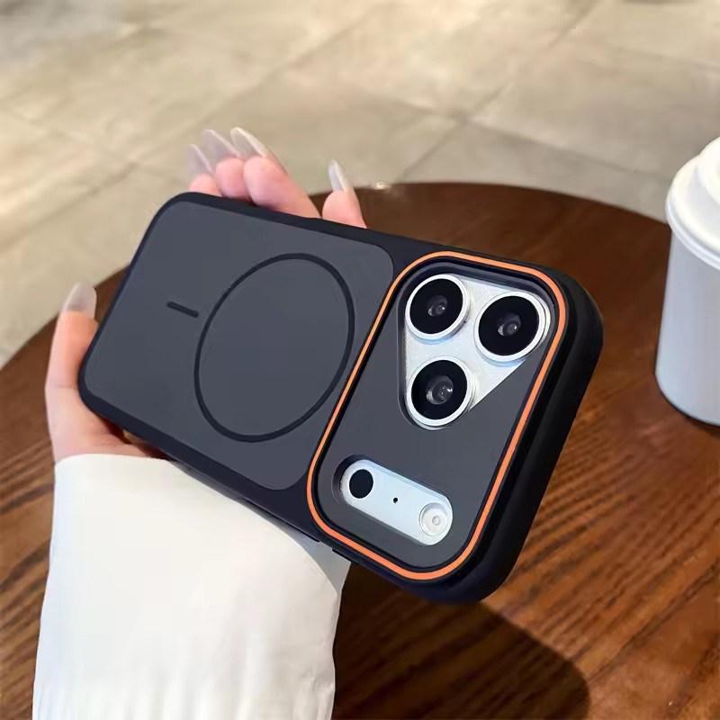 Luxe Mat Draadloos Opladen Magnetisch Voor Magsafe Hoesje Voor Apple iPhone 17 Air 16 15 14 Plus 13 12 Pro Max 11 Schokbestendige Cover