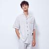 [Sunday Lounge] Heren Zachte Streep Pyjama Korte Set SMSAB054 [Verzonden vanuit Korea] 100% Authentiek