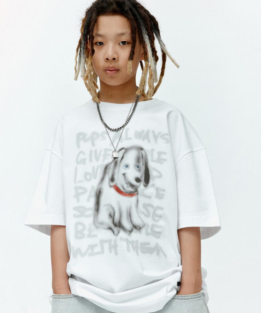 ADSB ANDERSSON BELL (Essential) Unisex Puppy T-Shirt Atb1409U(White)