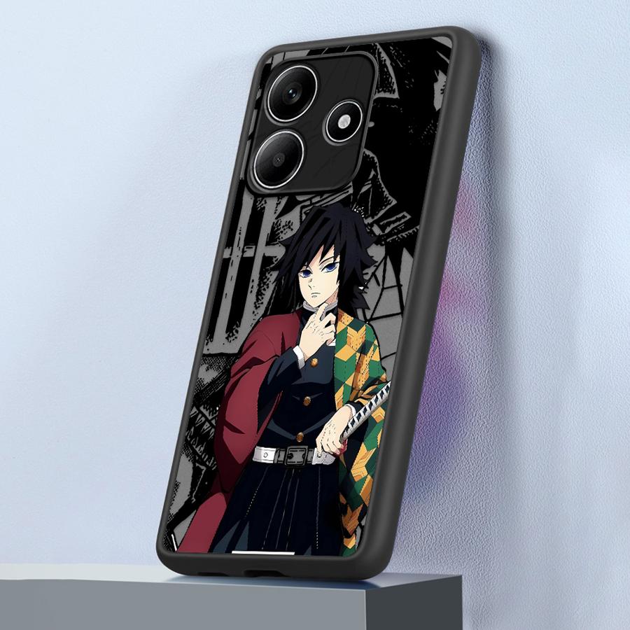 Funda Back Phone Cover Case for Xiaomi Redmi Note 14 11 9S 14C A4 13C 10 12 13 Pro Plus Anime Demons Slayer