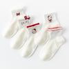 5-Pack Kids' Mesh Socks - Cartoon Cotton, Mid-Calf for Boys & Girls, Spring/Summer