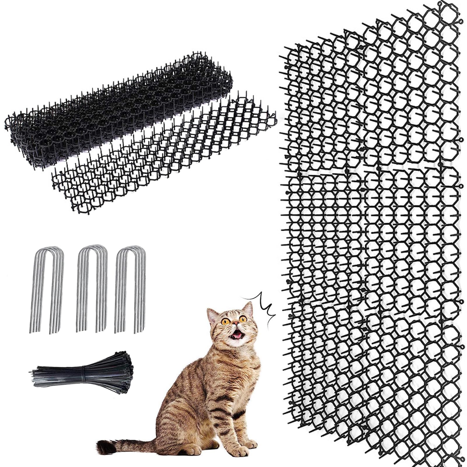 

Solay Cat Repellent 12 13 x with Fixing Pegs and Cable Cat Repellent Cat Bird Pigeon Cat Repellent Mats Mats, Sheets, 49cm, Ties, Mats, Repellent,