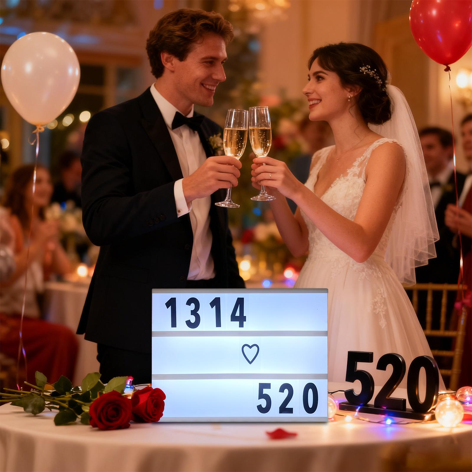 Светодиодный световой короб Знак Водонепроницаемый Орнамент Световой короб Знак Украшение Для Спальни Школьное Мероприятие Собрание Стол Двор Свадьба China Mainland