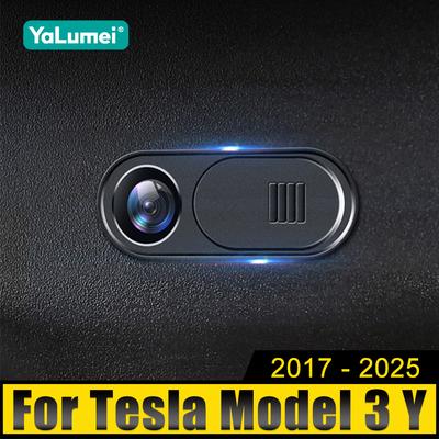 For Tesla Model 3 Y X S 2017-2019 2020 2021 2022 2023 2024 2025 Car Camera Cover Protects Privacy Protector Webcam Slide Sticker