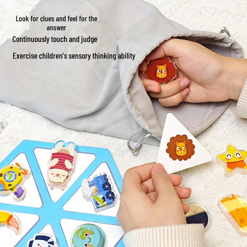 Pinwheel Tactile Shape Recognition Toy for Children's Early Education