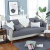Modern Simple Four Seasons Universal Yarn-Dyed Washed Cotton Sofa Cushion Fabric Non-Slip Leather Sofa Cover Towel Cushion