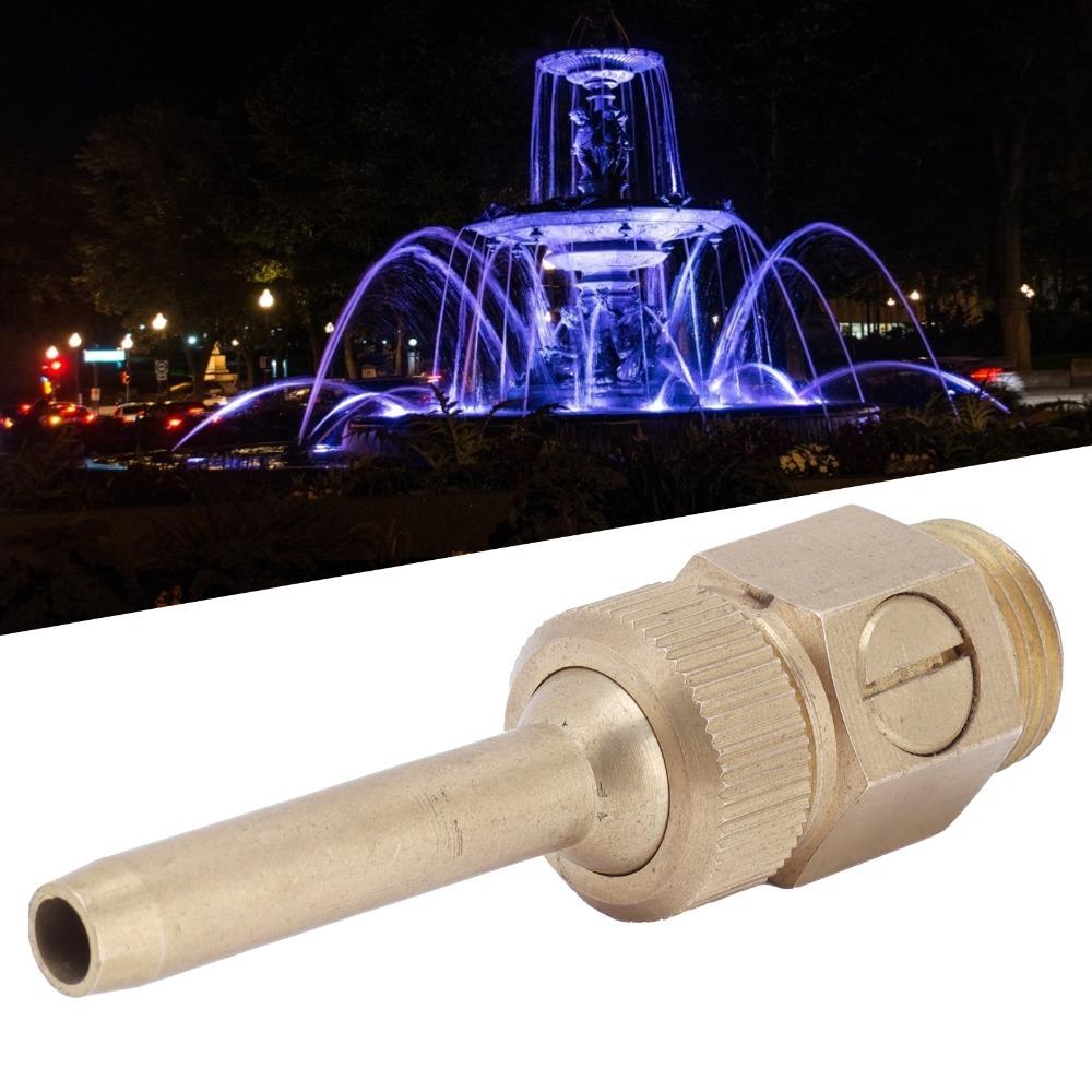 Brass Landscape Nozzle Gold Fountain Spray Nozzle Durable Fountain Nozzle Garden Pond Decoration G1/2