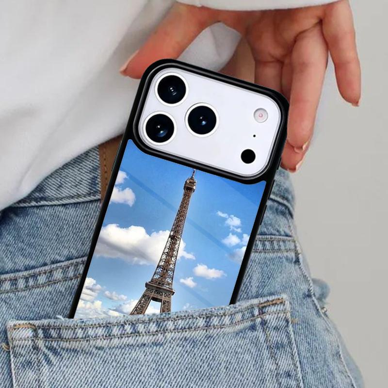 France Paris Eiffel Tower Phone Case for iPhone 16e 15 14 13 12 17 Pro Max Plus Air 17pro Cover Coque iPhone 14 Plus