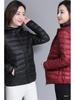 Damska Krótka Lekka Kurtka Pikowana, Styl Koreański, Slim-Fit, Ciepły Płaszcz z Bawełny Puchowej na Zimę 2023