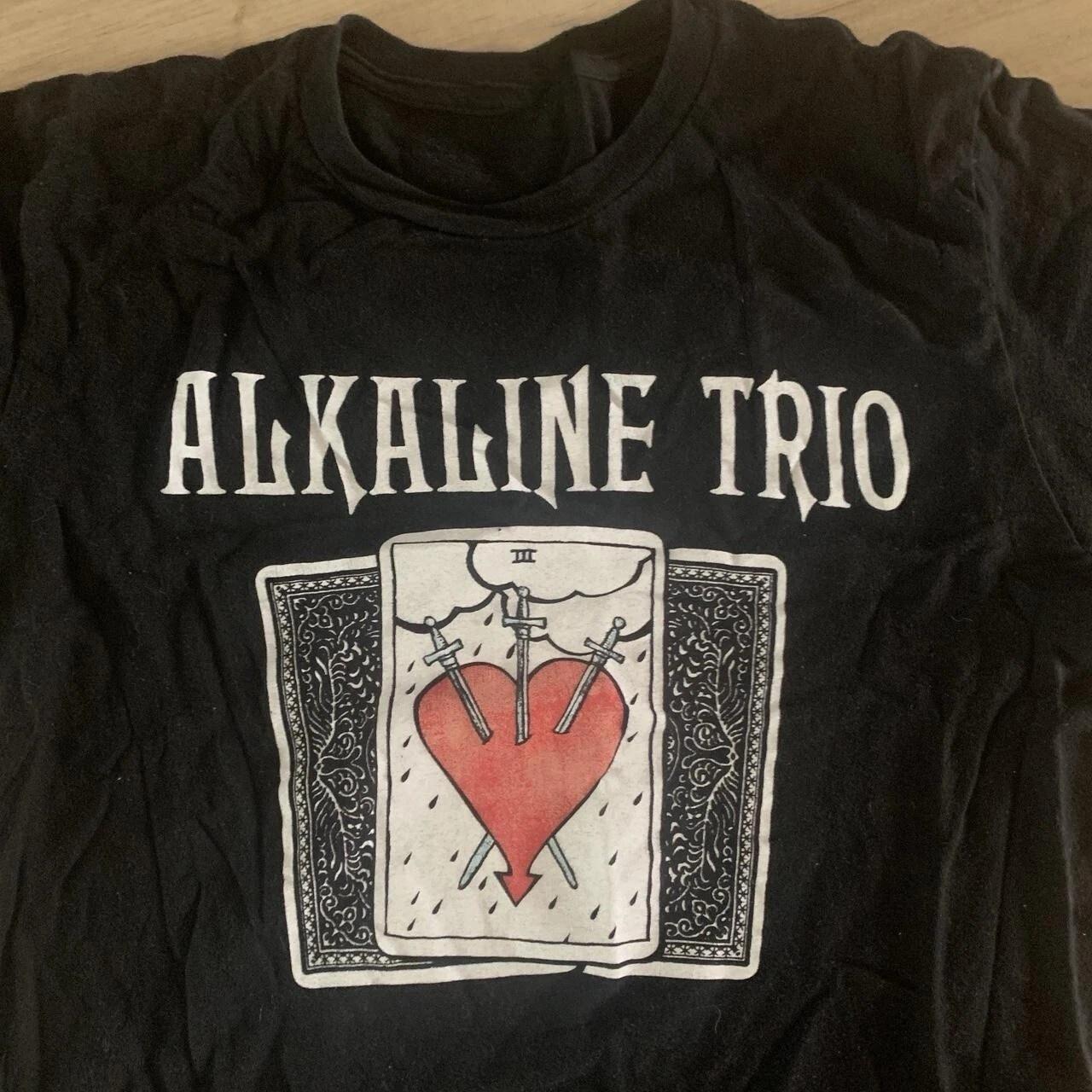 Alkaline Trio Tarot Heartskull Emo Punk Rock T-Shirt All Size L