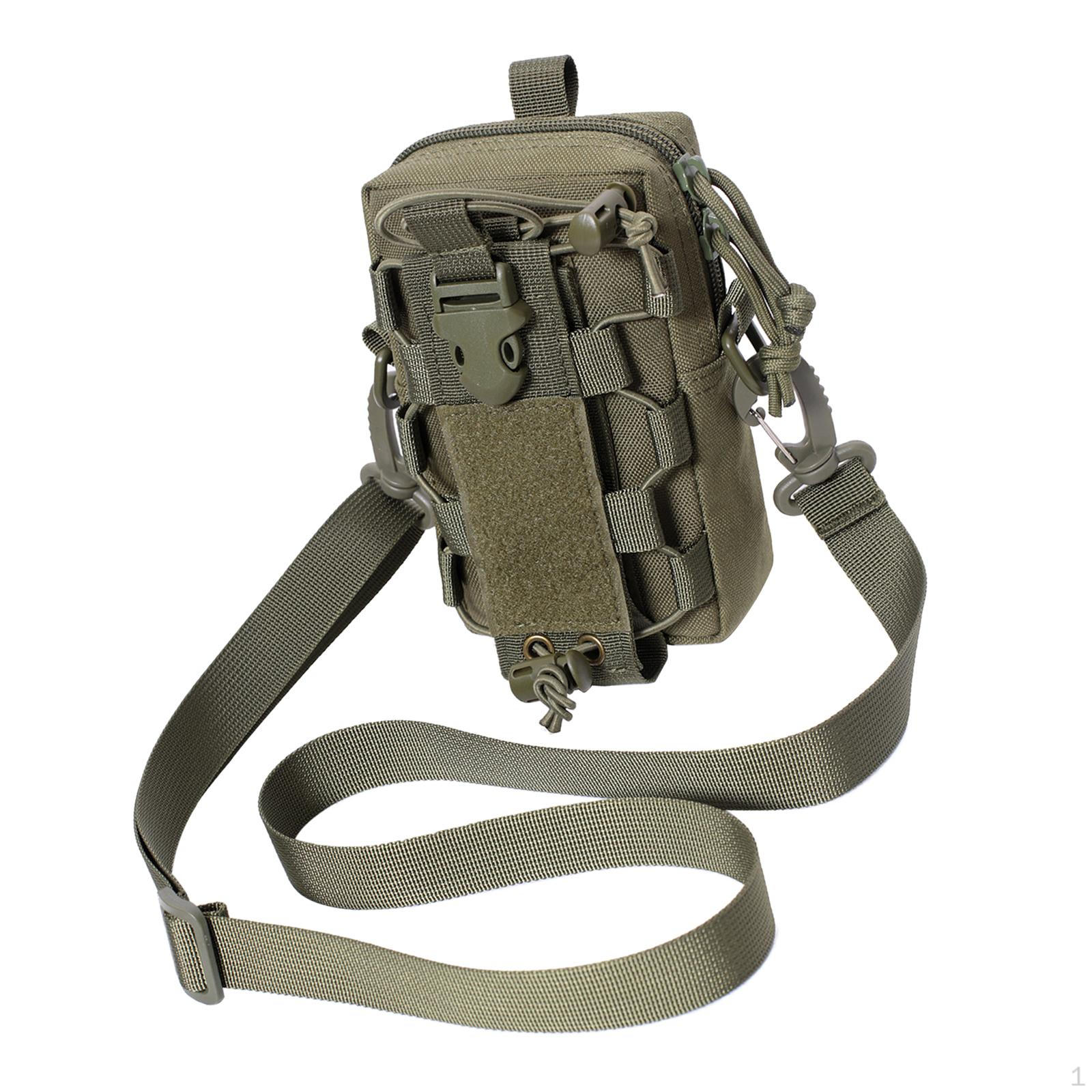 

Bag with Shoulder Strap Waist Pouch Organizer for Travel Hiking Green