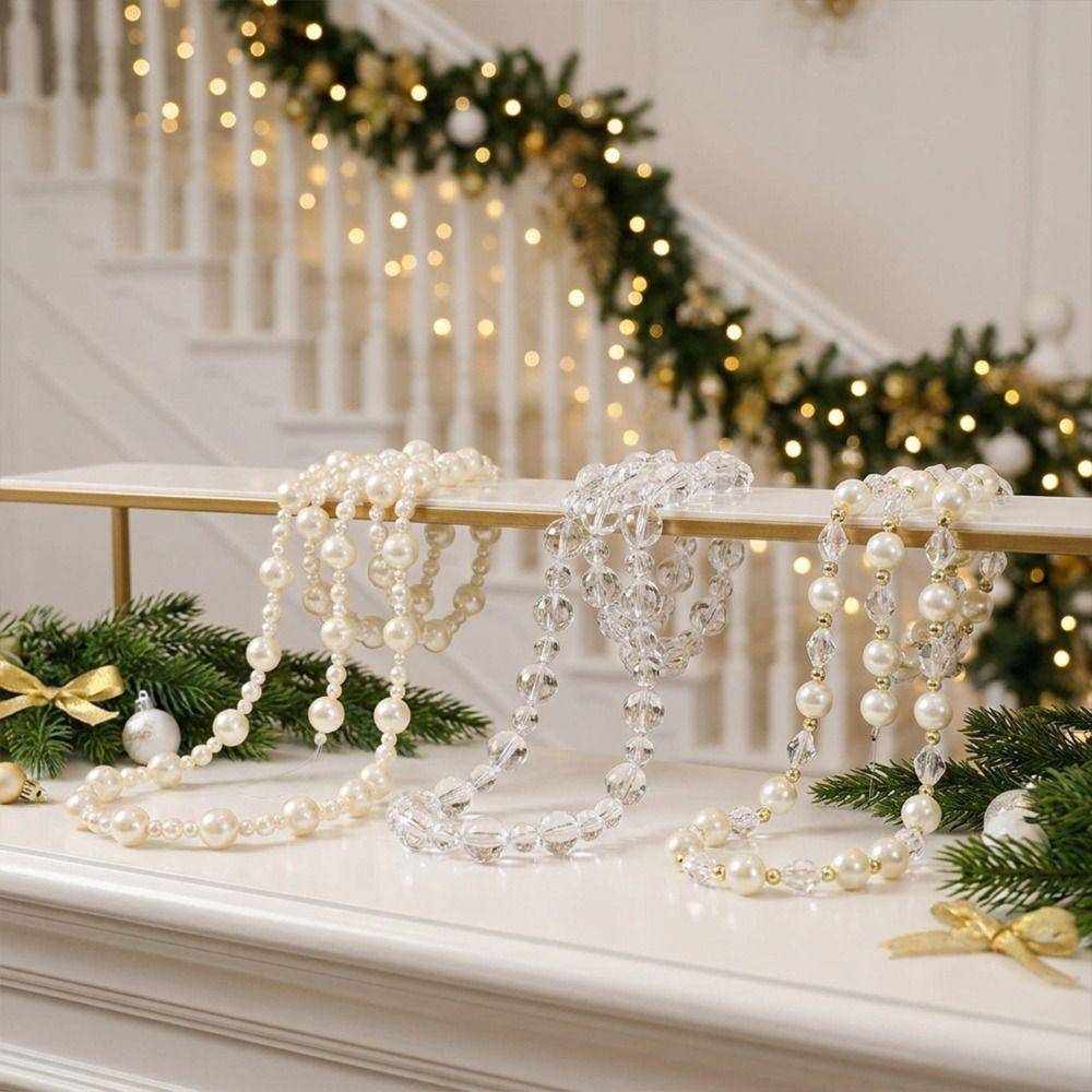 Decorative Bead Chain Christmas Bead Garland Acrylic Tree Bead Garland Christmas Tree Decor