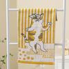 Zhiyang Creative Gauze Infant Face Towels - Naughty Cat Design for Kids' Parties