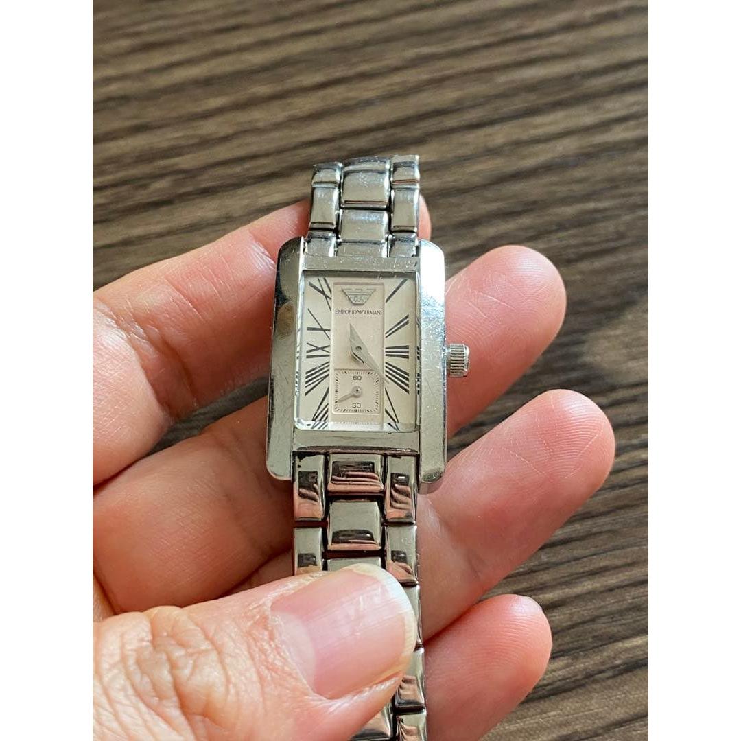 Used EMPORIO ARMANI Ladies Watch Silver Out of Battery