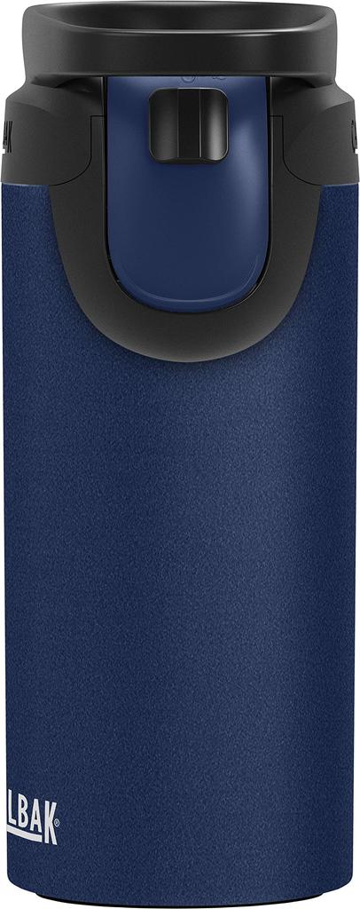 No Vacuum insulated travel tumbler Camelbak Forge Flow travel mug 350ml operation Vacuum insulation Keeps drinks hot or cold 350ml Navy spills/drink