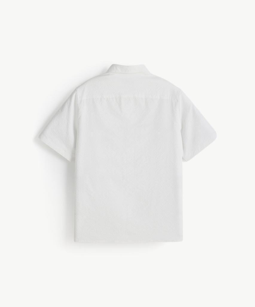 STCO Basic Seersker Short Sleeve Shirt_White (Semi-Oversized Fit)_Sdsxb33Osw