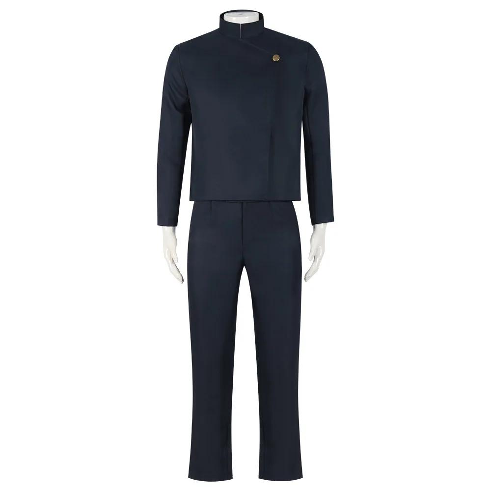 Anime Geto Suguru Gojo Satoru Anime Figures Jujutsu Kaisen Cosplay Men Shirt Pants Wig High School Halloween Uniform Full Set