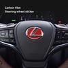 Car Steering Wheel Decorative Stickers Carbon Fiber Emblem For Lexus F SPORT ES RX NX LS UX LM LX GX LC RZ IS CT GS RC HS SC TX