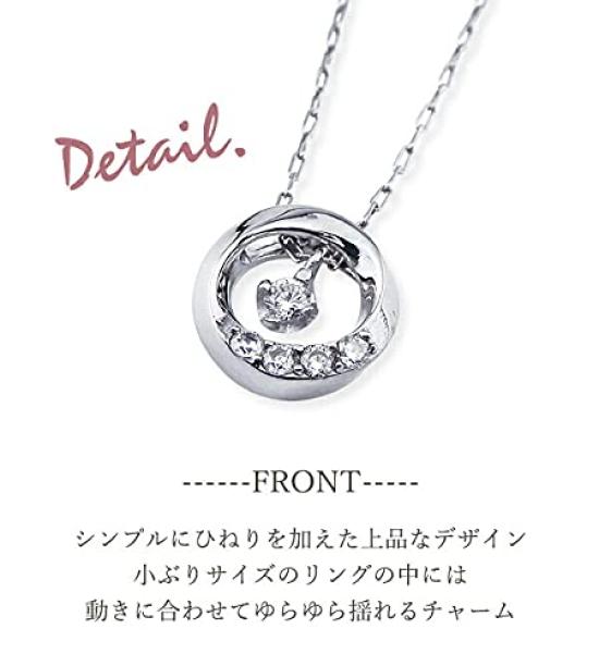[La Amore Eterno] Necklace, Accessory for Women, Single Stone, RoundOval Twist Ring, Zirconia, Silver Pendant, Gift