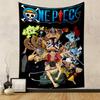 One Piece All Crew Poster Tapestry Wall Hanging, Straw Hat Pirates Group Art, Anime Wall Decor for Bedroom Living Room Dorm