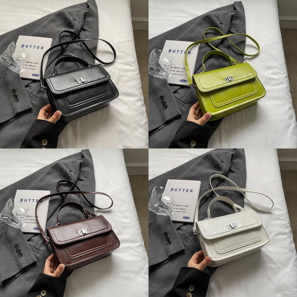 Stylish Retro Minimalist Shoulder Bag For Women 2024 Trendy Small Square Bag