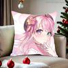 Hololive Himemori Luna Pillow Case For Sofa Bedroom Living Room Plush Cushion Cover Decorations and Protector