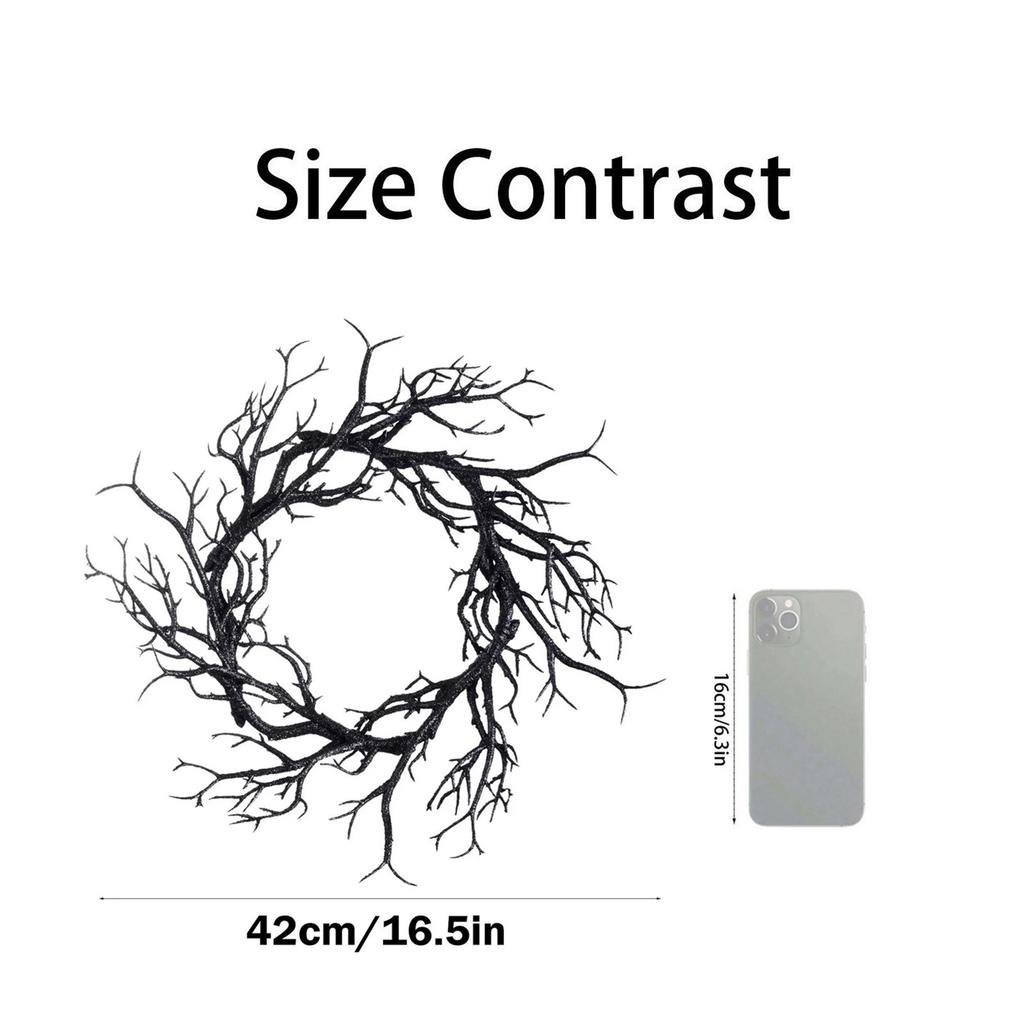 Holiday Wreath Withered Branches Horror Atmosphere Wreath Decoration Wreath Door Hanging Wall Hanging