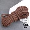 Diy Jewelry Material Handmade Beaded Accessories, Real Cowhide Strip 3Mm Wide First Layer Flat Leather Rope Bracelet Necklace Rope