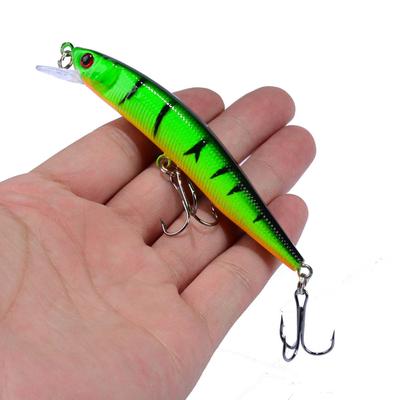 1PCS Minnow Fishing Lure 95mm 8g Floating Hard Bai Crankbait Carp Striped Bass Pesca Tackle SwimBait