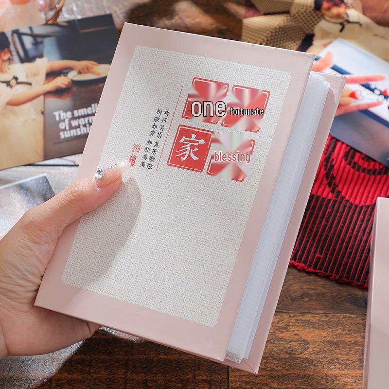 Album Fotografico con Inserimento per Foto da 5 a 7 Pollici per la Crescita dei Bambini, Grande Capacità, Pagine Laminate