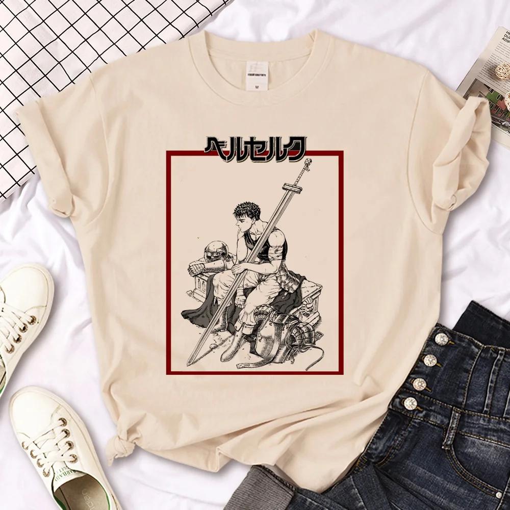 Berserk Top Women Summer T Shirt Girl Manga Harajuku Designer Clothes