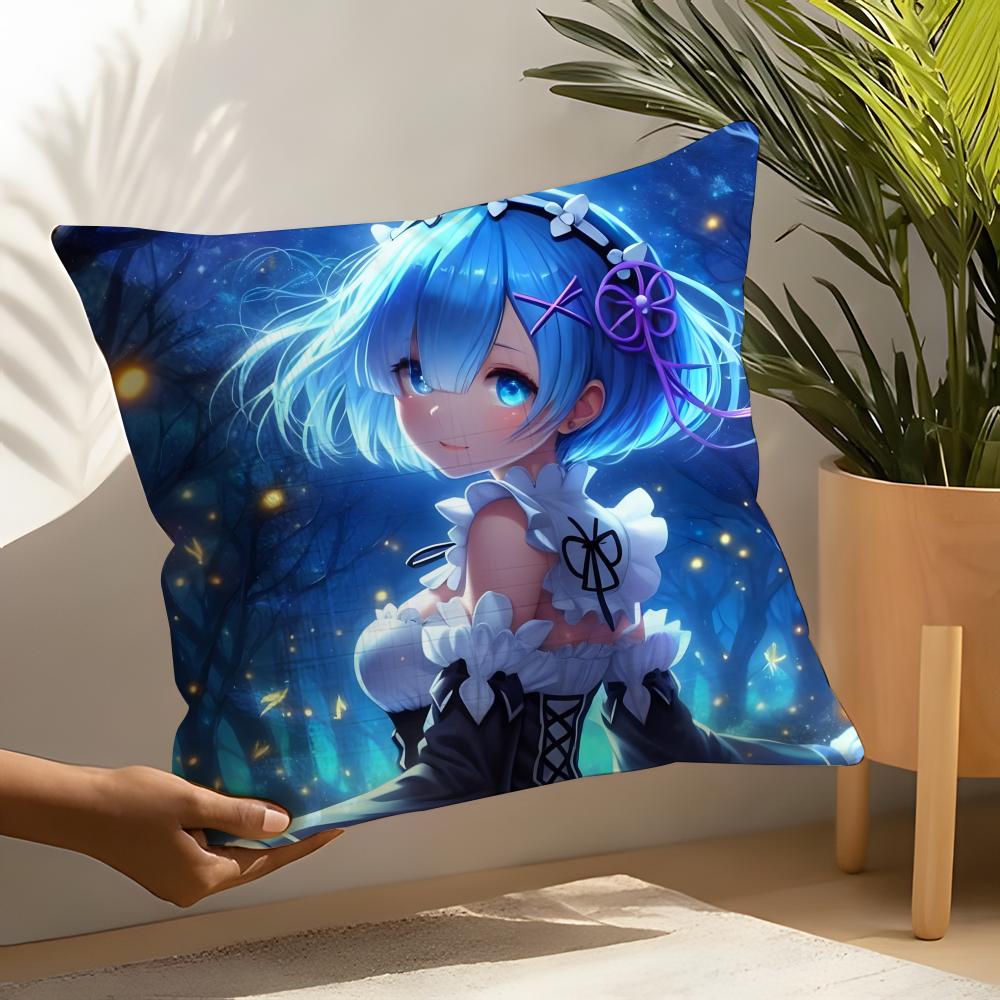 ReLife different world zero Rem Pillow Case Home Living Room Decoration Linen Pillow Cases Cushion Cover
