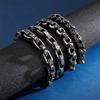 European and American Men's Stainless Steel Creative Skull Bracelet, Personalized Punk Locomotive Ghost Head Bracelet, Titanium Steel Jewelry