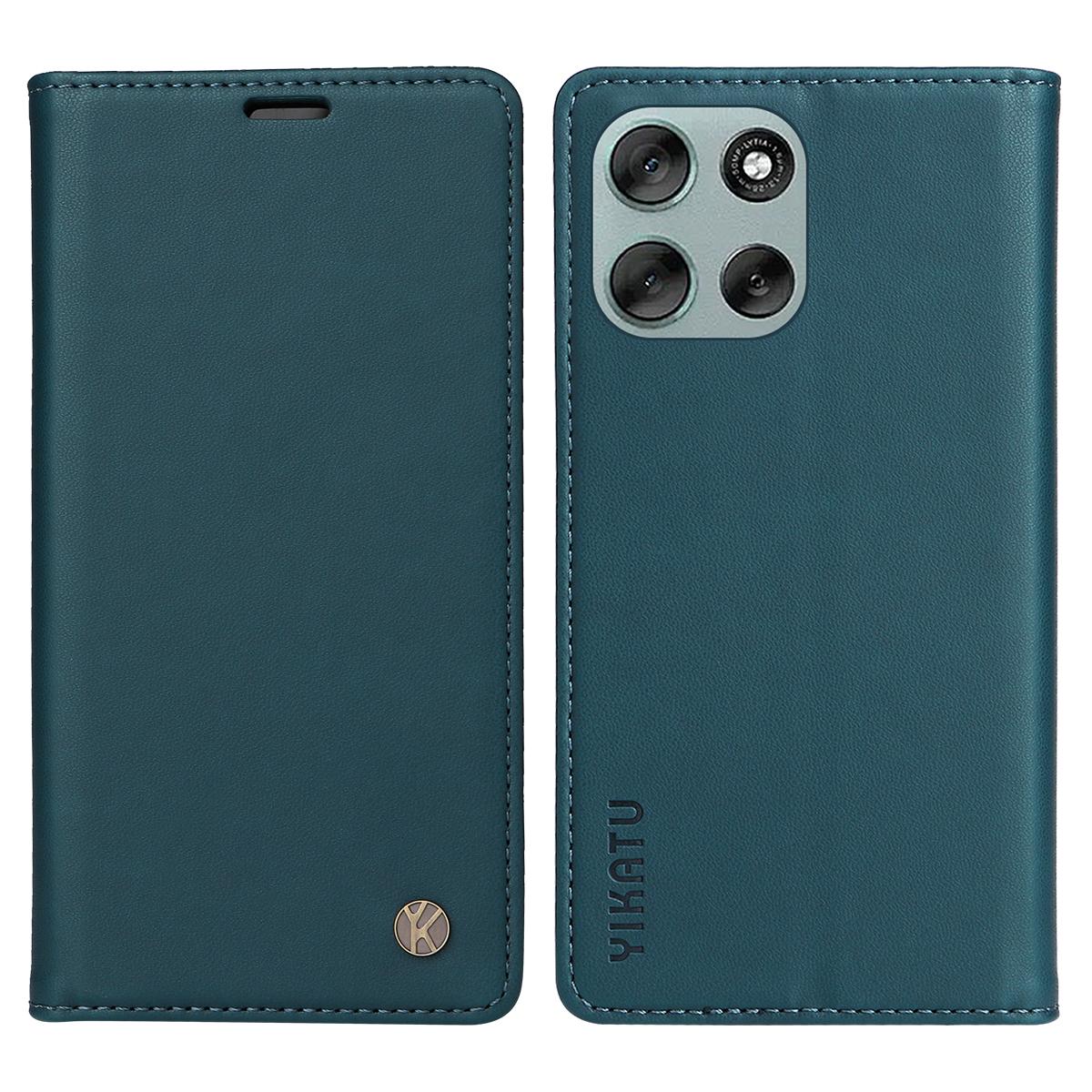 Для Motorola Moto G56 5G Чехлы для телефонов YIKATU Магнитная застежка PU кожа Мобильная обложка A