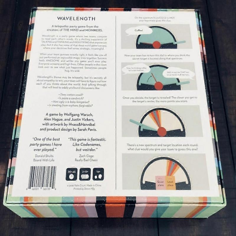 Wavelength Telepathic Party Card Game Read Minds for 2-12 Players Aged 14+ from CMYK