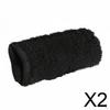 2 Pack Lamb Wool Armrest Pad Cozy Chair Cover Cushion Protector with Hook And Loop Closure