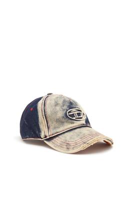 Kšiltovka D Logo Denimový materiál A064670DGAV 02 Indigo Blue 01 Pánská