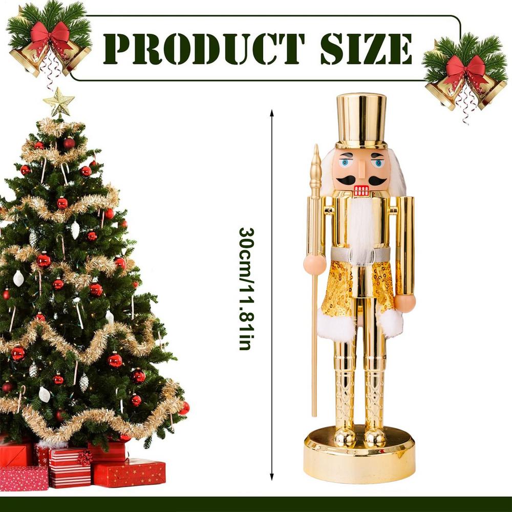 

Christmas Nutcrackers Wood Christmas Nutcracker Decor Holiday Party Supplies For Dormitory School Offices Apartment Desktop Desk