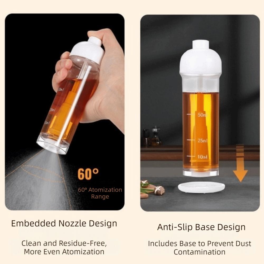 100ML Press Oil Sprayer Plastic Cooking Oil Dispenser Portable Down-Spray Oil Bottle  Salad Making