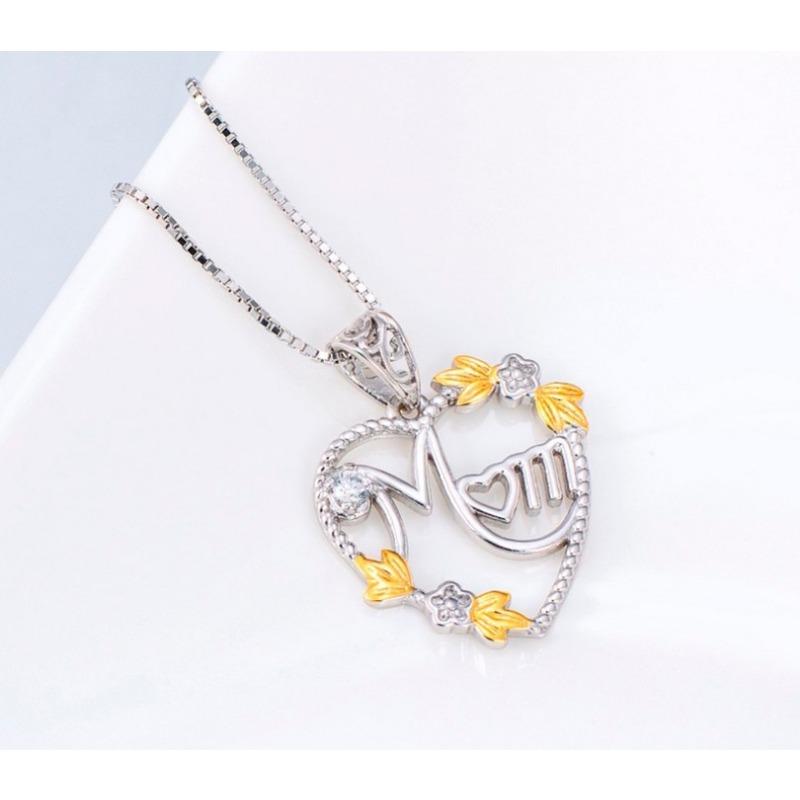 Popular Gold Dividing Elements European and American Necklace Mothers Day Series Pendants