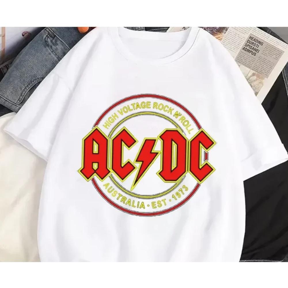 

Высокое напряжение 1975 Dc Черная мужская футболка Горячая распродажа Летняя футболка с короткими рукавами Крутая хип-хоп уличная одежда Хипстер Корея 2025 женская XXXXL