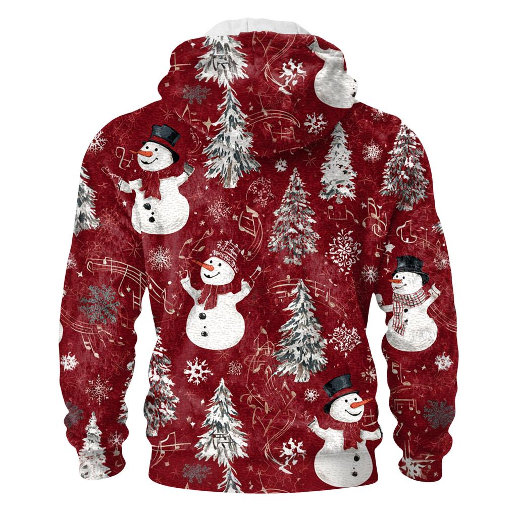 Herr Långärmad Ledig Flanell Huvtröja