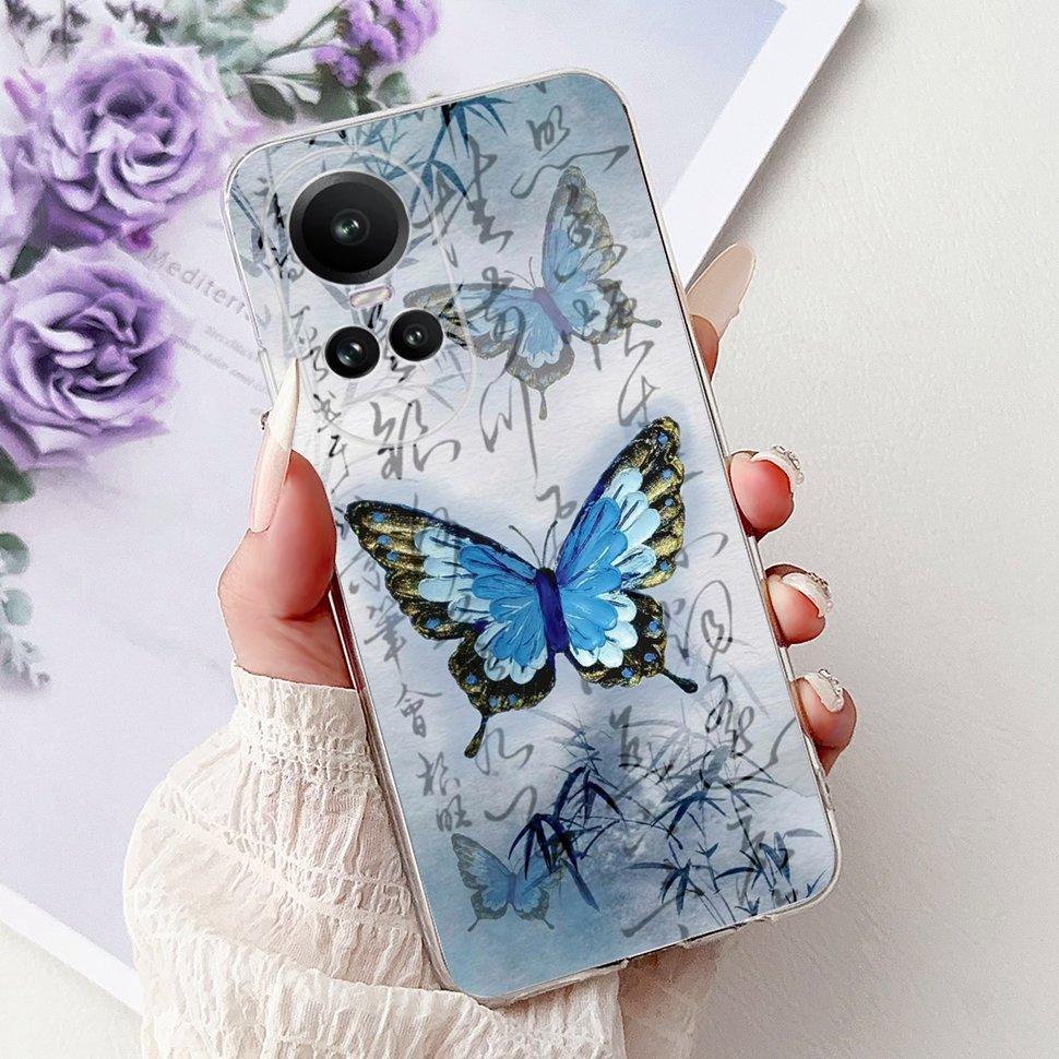 For OPPO Reno10 5G Case CPH2531 Luxury Cat Cartoon Cover Clear Silicone Soft TPU Phone Case For OPPO Reno 10 Reno10 Back Covers