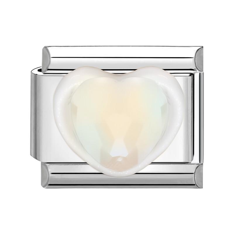 Sweet Cute Bow Knot Butterfly Pink Blue Heart Italian Charm Links Fit 9mm Stainless Steel Bracelet Women DIY Making Zircon Gift