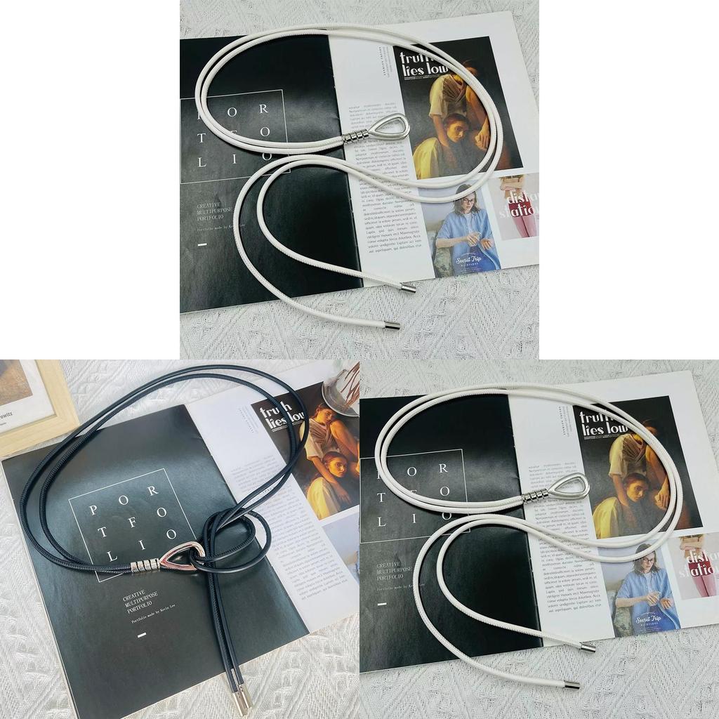 Fashion Waist Belt For Women With Heart Shape Metal Hook Closure For Dress And Outerwear